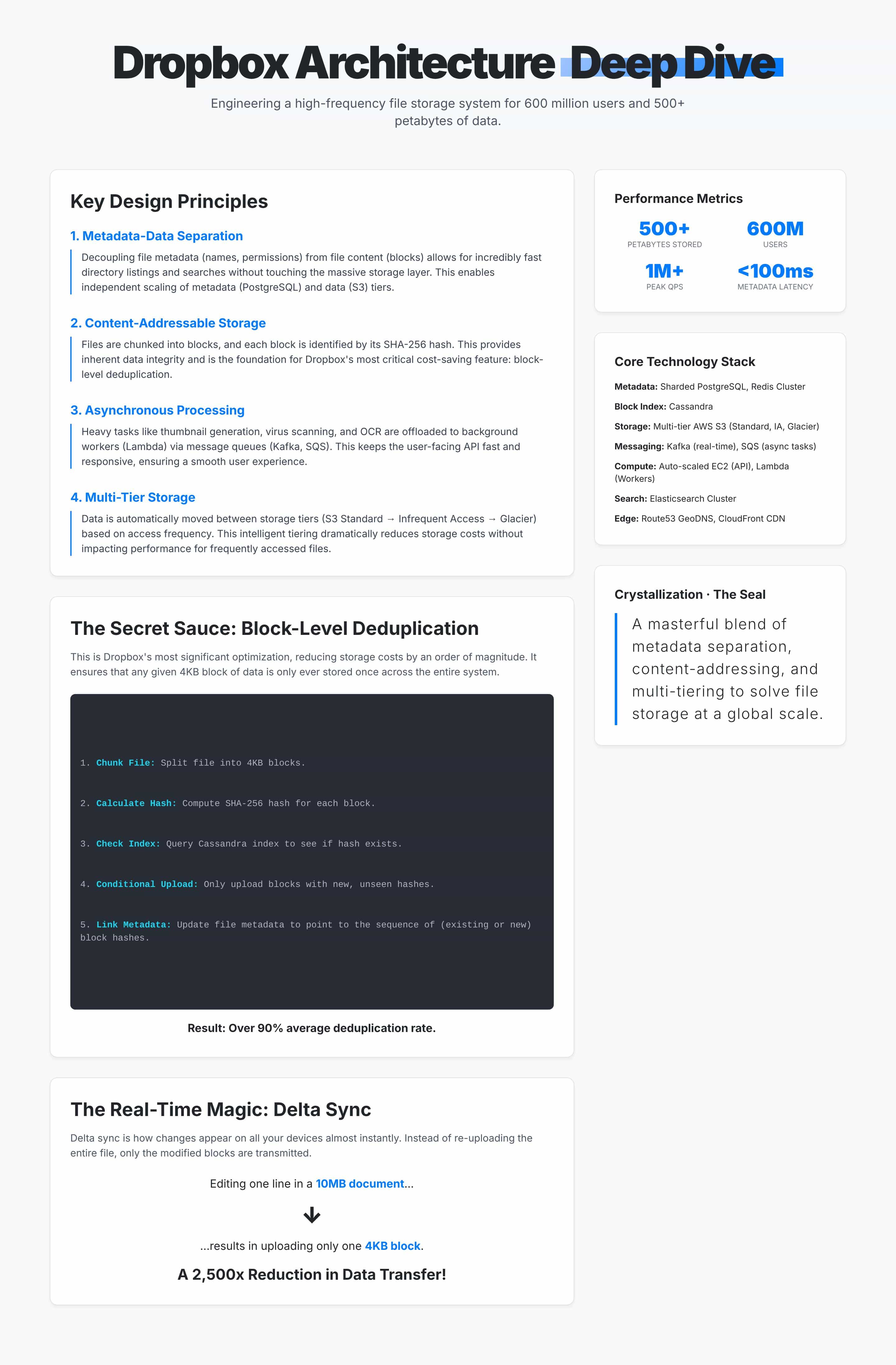 Dropbox Architecture Deep Dive